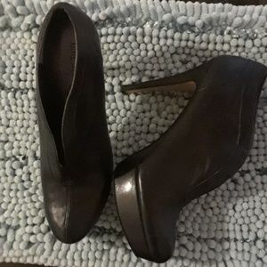 Black high heel bootie